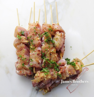 10 Pack of Thai Lime and Chilli Marinated Tender Chicken Kebabs (Price per 10 Pack)